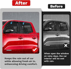 Window Visors Rain Guards for 2023-2025 2026 Chevrolet/Chevy Colorado/GMC Canyon Crew Cab Accessories, Outside-Mount Tape-On Side Window Wind Deflectors Vent Visors Shades Rainproof 4PCS