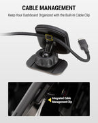 MAGDMB MagicMount Magnetic Phone Mount for Car, Dashboard Cell Phone Holder with 360° Adjustable Magnet Head, Universal Phone Stand for Car Compatible with iPhone, Samsung, and All Devices