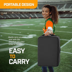 Portable Extra Thick Heated Stadium Seat Cushion – Bleacher Cushion with Side Pocket, Cup Holder, Waterproof, Anti-Slip, and Straps – Perfect for Football Seats and Bench Seats for Bleachers