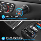 6 Pack USB C Car Charger, 38W Dual 12V USB-C & USB-A Car Charger Multi Port QC+PD 3.0 Fast Charging Cigarette Lighter Adapter Phone Plug for iPhone 17 16 15 14 13 12 Pro Galaxy Pixel Android