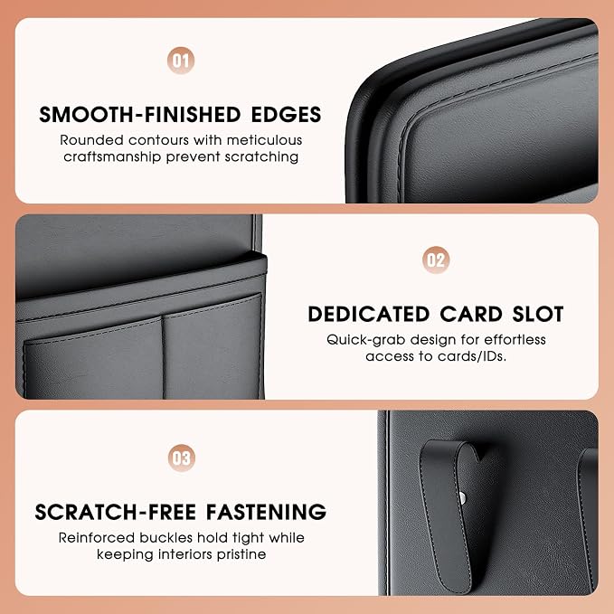 Car Door Organizer & Cup Holder, Multifunctional Car Storage Box, Trash Can, Large Capacity Storage Bag, Foldable Side Storage Pouch, Interior Accessory for Sedan SUV Truck (Multi-Pocket Pro)