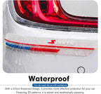 2 PCS Car Side Body Anti-Collision Strips, Sport Style Front Rear Bumper Protector Stickers, Self-Adhesive Car Door Edge Anti-Scratch Protector, Universal for Most Cars (Transparent)
