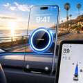 Stow Tesla Phone Mount [Hidden & Strong Magnet] 360°Rotation Foldable Tesla Phone Holder Fit for All Phones, Tesla MagSafe Car Mount, Tesla Accessories for Model Y Model 3/S/X/Cybertruck