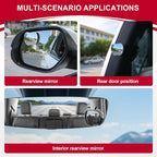 Blind Spot Mirrors, Apple-Shaped HD Glass Frameless Convex Rear View Mirrors, Wide Angle Adjustable Stick for Side Mirror, Automotive Exterior Accessories for Car, SUV & Trucks, Pack of 2