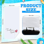 Car Seat Towel Covers with Storage Bag, 63 x 32 Inch Universal Non Slip Waterproof Sweat Protector for Car Truck, Gym Swimming Running, Machine Washable(2 Pack,Trust in God)
