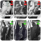 Seat Back Protector,Shields Seat Backs from Kicks and Adds Storage | kick mats back seat protector easy to install and clean, well-crafted, sturdy, durable and stylish.2 Pack