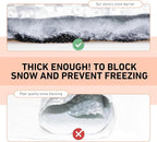 Heavy Duty Winter Car Snow Cover, Thickened Enlarge Hail Protector Cover, Waterproof Windshield Frost Cover with Side Window & Rearview Mirror, Fit for Most Cars (Silver)