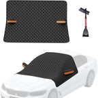 All-Season Magnetic Windshield Cover for Ice and Snow,Foldable Winter Snow Cover for Side Mirror Protection,Waterproof Frost Guard for Car, SUV & Truck,Easy Install & Storage Bag