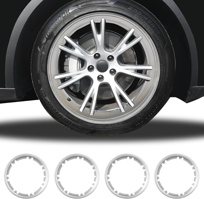 Wheel Rim Protector for Tesla Model Y Gemini 19 inch Apollo Wheels 2020-2024 Model Y Accessories All-in-one Car Tire Trim Rings Rim Case Hubcaps Wheel Cover