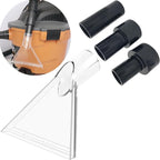 Universal Fits All Shop Vacs Large 7-1/2" Clear Extraction Head with 2-1/2" &1-7/8" & 1-1/4" Adapters for Auto Detailing, Shop Vac Extractor Attachment for 1-26 Gallon Wet Vacuum Cleaners