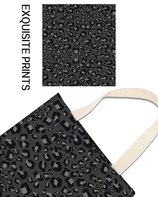 Car Trash Can, Durable Hanging Car Trash Garbage Bag, Cute Automotive Garbage Cans Organizer, Black Leopard Skin