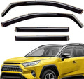 Extra Durable Window Deflectors in-Channel Window Visors Rain Guards Fit for Toyota RAV4 2019-2025, Sun Visors, Wind Vent for Shades, Exterior Car Accessories - 4pcs. AG0668
