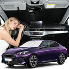 Windshield Sunshade for BMW 2-Series 2022-2026 Sun Windshield Shade Upgrade 4 Layers Blocks UV Rays Custom Fit 2-Series Car Window Shades Front Windshield Keep Cool Foldable Car Accessories
