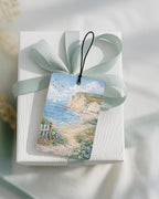 Vintage Coastal Beach Car Air Freshener 4 Pcs Coconut Scented, East Coast Seaside Car Accessories Mirror Decor for Women, Nautical Ocean Hanging Air Freshener for Cars Closet Drawer Books