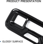 Car Rear Armrestbox Air Outlet Vent Sticker ABS Carbon Fiber Decal Interior Trim Cover for 2019-2025 Chevy Silverado | for GMC Sierra 2019-2021 1500 2500 3500 HD Accessories