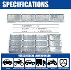 Upgraded Wheel Weights 1oz - 72PCS Adhesive Stick on Wheel Weights, 72 oz/Box, Perfect for Cars/Trucks/SUVs/Motorcycles