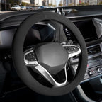 Car Steering Wheel Cover Winter, Microfiber Suede Steering Wheel Covers with Anti-Slip Lining, Breathable Elastic Car Steering Wheel Protector Soft, Universal Standard Size 14-15 inch
