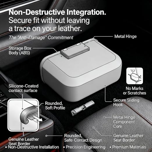 Car Trash Can with Lid - Leakproof Mini Garbage Bin for Door or Seatback,Premium ABS Auto Organizer,Space-Saving Car Garbage Can for Commuters,Families and Pet Owners,Fit for SUV,Sedan,Truck (Brown)