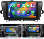 Car Radio for Toyota Prius 2010 2011 2012 2013 2014 2015 Stereo with Wireless CarPlay Android Auto, 9'' Touch Screen Compatible with JBL & Big Screen BT WiFi GPS Navi Backup Camera MIC