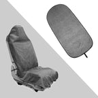 Waterproof Towel Car Seat Cover, Sweatproof Non Slip Towel Carseat Cover, Machine Washable Vehicle Bucket Frontseat Protector Accessories, Universal for SUV, Sedan, Truck (Gray)