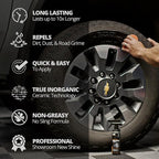 Rapid Ceramic Tire Coat - Long-Lasting Deep Black Tire Shine | Lasts up to 10X longer than traditional tire dressings with a natural satin and a no-sling ceramic finish. Car, truck, & SUV