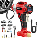 160PSI Cordless Tire Inflator Compatible with Milwaukee 18V Battery, DC 12V Portable Air Compressor with Digital Pressure Gauge, 2X Faster Air Pump for Car, SUVs, Motor, Ball (Tool Only)
