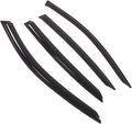 WD2-808B Dark Smoke 4 Pcs Set Window Visor (Outside Mount) Deflector Rain Guard Compatible with 2017-2018 Infiniti Q50