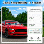 Car Windshield Sun Shade, Universal Fit Compact Sedan SUV, Angry Red | 59 x 27.5" Car Sun Visor, Foldable Front Window Sunshade, UV Heat Protection, Cute Eyes Series