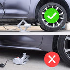 Electric Car Jack Kit 12V Trailer Floor Jack Stands Set 3 Ton Vehicle Scissor Car Lift for Tire Change and Road Emergency with Impact Wrench