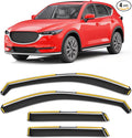 in-Channel Rain Guards Fit for Mazda CX-5 CX5 2017-2025 Window Rain Guard Extra Durable Side Window Deflectors Window Vent Visors Vent Shades Exterior Car Accessories-4PCS