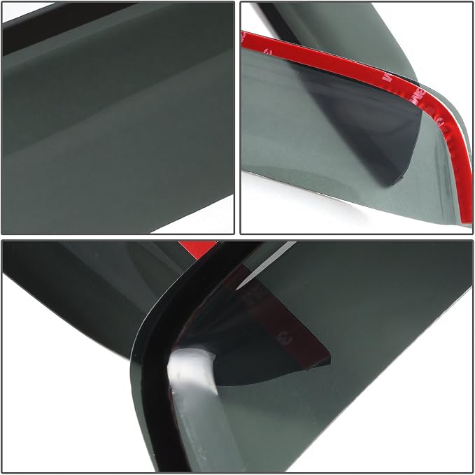 Rain Guards Tape-On Compatible with 2014-2015 Buick Enclave / 2010-2013 Buick Lacrosse, Acrylic Window Visor Deflector