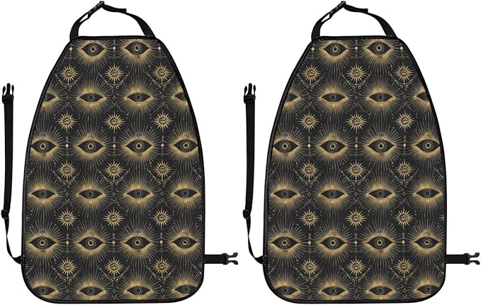 Mysterious Eye (1) for Car Seat Back Protector 2 Pack, Kick Mats for Kids and Pets, Backseat Seat Protector Cover for Car, SUV, Truck & Van