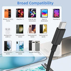 2Pack 10FT USB to USB C Fast Charging Cable for iPhone 17 16 15 Charger Cord, for Apple for iPhone 17 16 15/Pro/Pro Max/Plus Long Type C Car Carplay Cord for iPad Pro 12.9/11 for Android(Black)