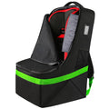Car Seat Travel Bag, Padded Car Seats Backpack for Air Travel, Heavy Duty Carseat Travel Bag for Airplane, Airport Gate Check Bag (Green)
