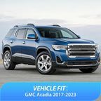 in-Channel Window Deflector for GMC Acadia 2017 2018 2019 2020 2021 2022 2023, Light Smoky Blue Window Visor Guards Vent Shades for Rain & Sun Protection, 4PCS