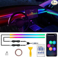 Dreamcolor Acrylic Interior Car LED Strip Light with USB/Type C, RGB 2 in 1 with 110.2 inches LED Strip, Dynamic Chasing Music Sync Neon Ambient Lighting Kits