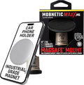 MobNetic Maxx MS - MagSafe Compatible Car Phone Mount w/ 90º Tilt, 360º Rotation & Durable Aluminum Build, Magnetic Holder for iPhone & Android Devices, USA Assembled - Gun Metal