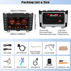 2G+64G Android Car Radio for Honda CRV 2007-2011 7” Touchscreen Car Stereo with CarPlay Android Auto Bluetooth FM GPS SWC WiFi Backup Camera