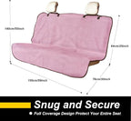 Back Seat Cover for Car Trucks Van SUV Jeep,Waterproof Rear Bench Towel Seat Covers for Dogs and Kids,Automotive Backseat Protector (Pink)