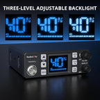 CB-606 CB Radio, 40 Channel Mobile CB Radio with AM/FM/PA Modes, 2.2’’ LCD Screen, Instant Channel 9/19, VOX, Roger Beep, TOT, ASQ/SQ, for Off-Road Adventure