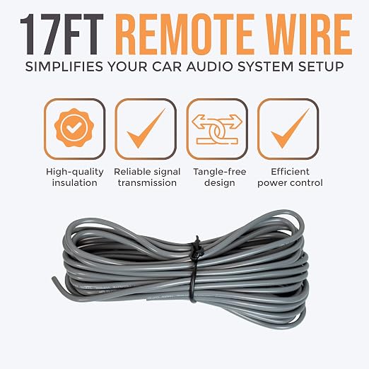 4 Gauge Dual Amplifier Wiring Kit, 2000W CCA Amp Install Kit for 2 Amplifiers – EA-PRMK4
