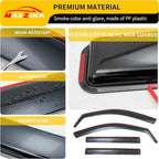 Visor Rain Guards Compatible with 2023-2025 2026 Honda Pilot Front and Rear in-Channel Window Visors Wind Deflectors Weather Shield for 2024 Pilot 4PCS Accessories