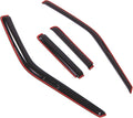WD2-553i Dark Smoke 4 Pcs Set Window Visor (in-Channel) Deflector Rain Guard Compatible with 1990-1995 Nissan Pathfinder