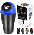 Cup Holder Trash Can, Leakproof Car Trash Can with Lid, Trash Bin for Car Accessories, Mini Garbage Bin Organizer for Automotive Office Home Kitchen, Applicable to Women and Men