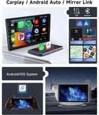 [8 CORE 6G+128G] Car Radio for Honda Fit 2008-2013 with Wireless Carplay/Android Auto,10.1" Android 15 IPS Touch Screen Car Stereo,Bluetooth,GPS,5G WiFi,SWC,DSP +Backup Camera