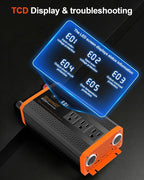 1000W Power Inverter for Vehicles, 12V DC to 110/120V AC Car Inverter with 3 AC Outlets, USB 24W/ PD 30W Fast Charger, Car Power Converter for Truck, Home, Laptop on Road Trip Essentials