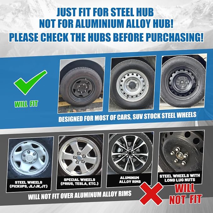 4-Pack 17 Inches Wheel Rim Cover Hubcaps,Redesign Fashion Style Replacement Hubcaps,Car Truck SUV Hub Accessories,Silver