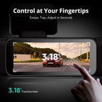 4 Channel Dash Cam 3K Front and Rear Inside 560° Coverage with Magnetic Side Cameras Car Camera with 3.18”Touch Screen 24/7 Parking Mode 5.8GHz WiFi GPS Voice Control (No SD Card)