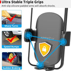 Sturdy CD Slot Phone Mount Upgraded Wireless Charger with One Hand Operation Design, Hands-Free Car Phone Holder Compatible with iPhone 17 Pro Max Plus 16 15 14 13 12 11, Samsung S25 S24