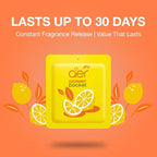 AER Power Pocket Lemon Tangy Delight Solid Gel Air Freshener for the Entire Home with Long Lasting Scent, Pack of 6